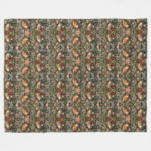 Strawberry Thief William Morris Fleece Blanket