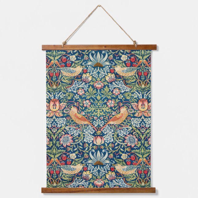 Strawberry Thief, William Morris Hanging Tapestry (Front)