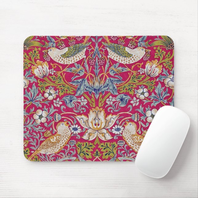 Strawberry Thief, William Morris Mouse Pad (With Mouse)