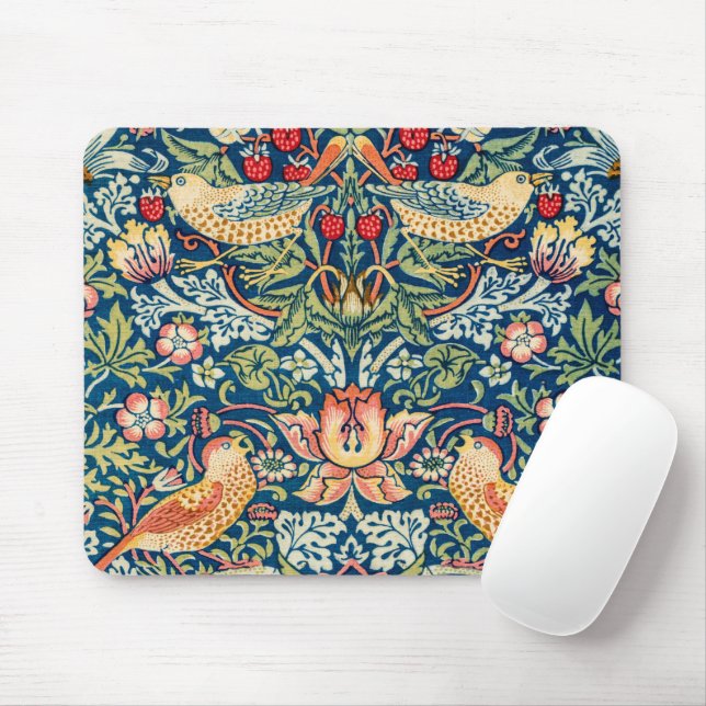 Strawberry Thief, William Morris Mouse Pad (With Mouse)
