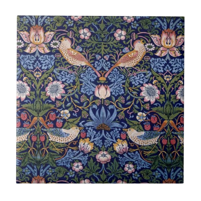  Strawberry Thief ,William Morris  Tile (Front)