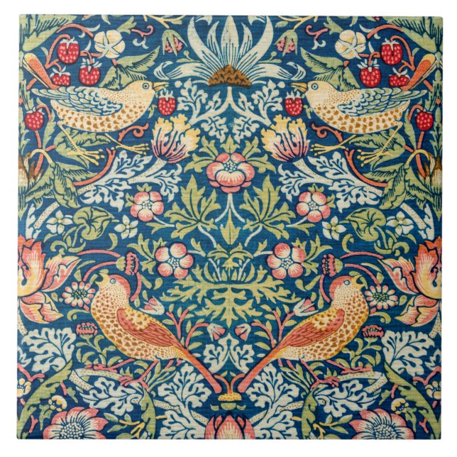 Strawberry Thief, William Morris Tile (Front)