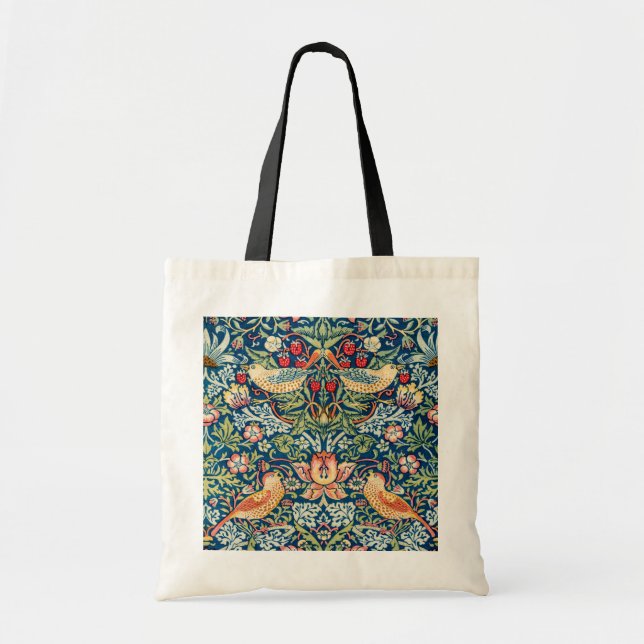 Strawberry Thief, William Morris Tote Bag (Front)