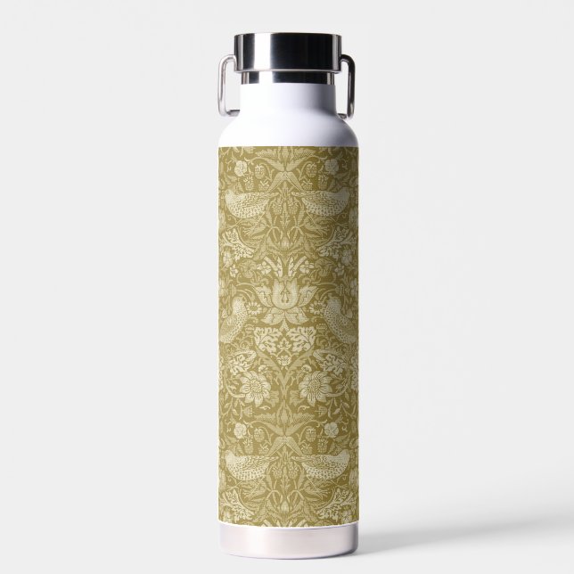 Strawberry Thief, William Morris Water Bottle (Front)