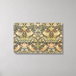 Strawberry Thieves by William Morris, Textiles Canvas Print