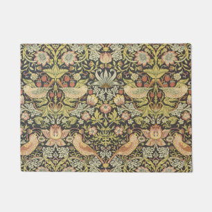 Strawberry Thieves by William Morris, Vintage Art Doormat