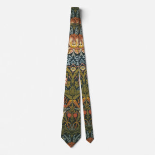 Strawberry Thieves by William Morris, Vintage Art Tie