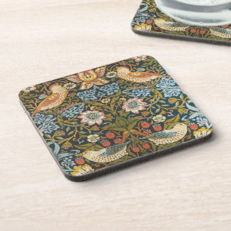 Strawberry Thieves William Morris Antique Pattern Coaster