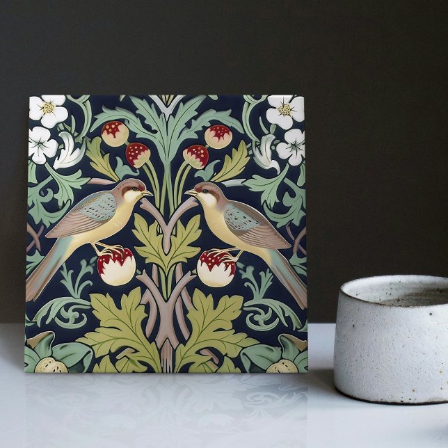 Strawberry Thieves William Morris Art Nouveau Tile (Creator Uploaded)