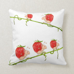Strawberry Throw Pillow