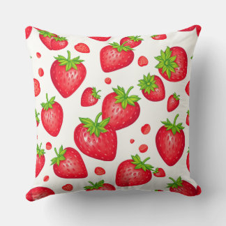 Strawberry Throw Pillow