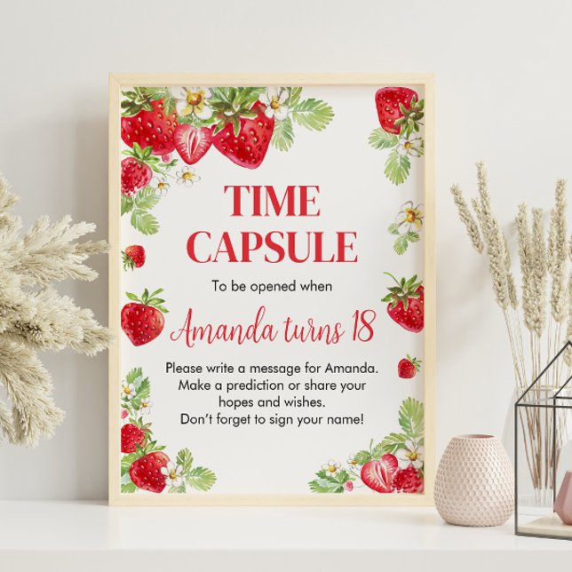Strawberry Time Capsule Poster (Creator Uploaded)