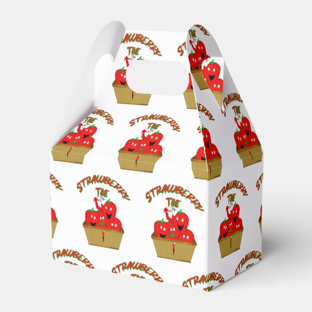 Strawberry Time! Favor Box (Front Side)