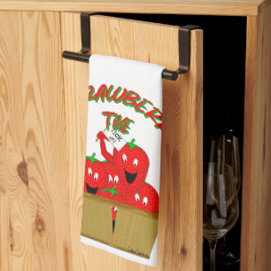 Strawberry Time! Kitchen Towel