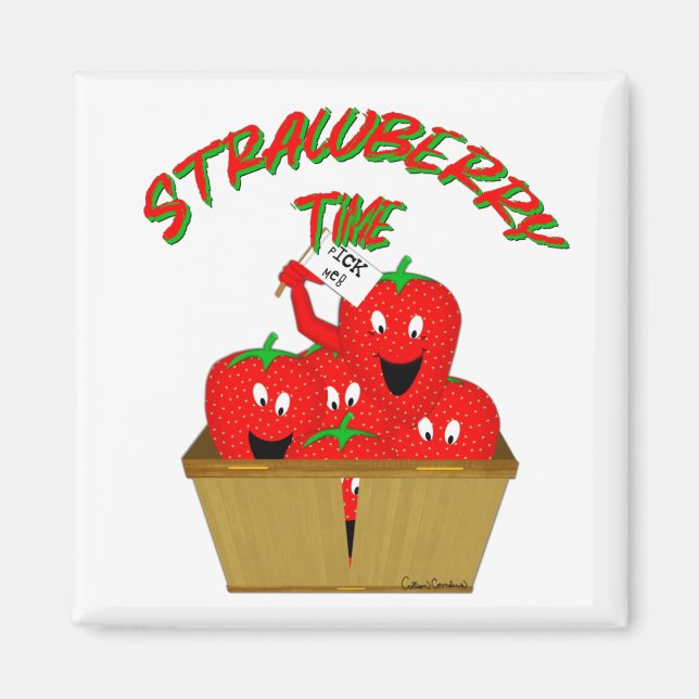 Strawberry Time! Magnet (Front)