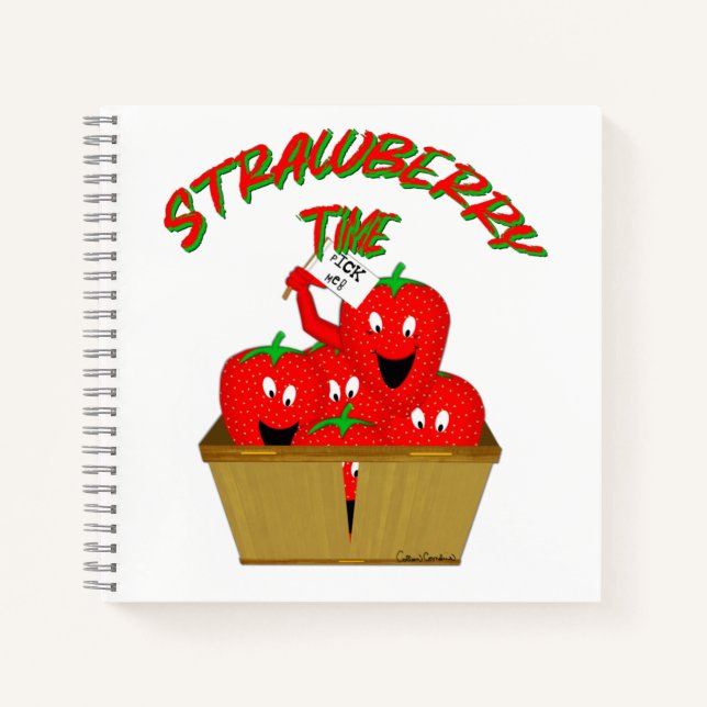 Strawberry Time! Notebook (Front)