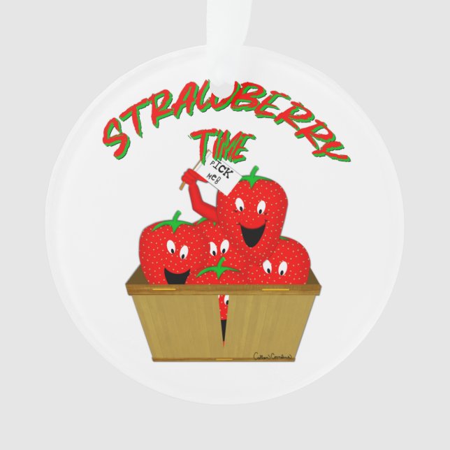 Strawberry Time! Ornament (Front)