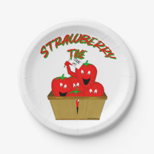 Strawberry Time! Paper Plate
