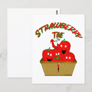 Strawberry Time! Postcard