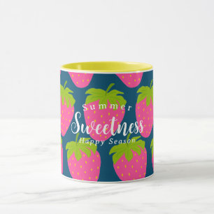 Strawberry Turquoise Blue Mug