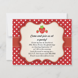 Strawberry {updated link below} invitation