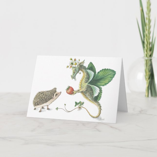 Strawberry Valentine's Day card (Front)