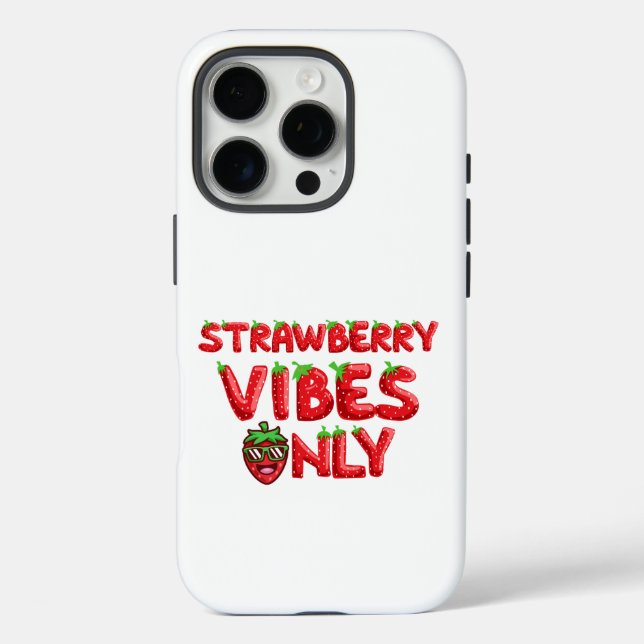 Strawberry vibe only Case-Mate iPhone case (Back)