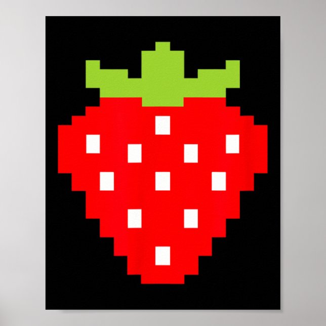 Strawberry Video Game Player 1  Poster (Front)