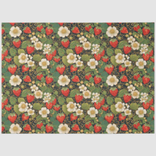 Strawberry Vine Pattern Tissue Paper