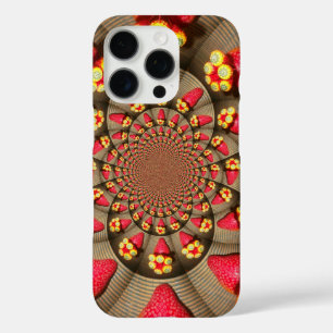 STRAWBERRY VINTAGE RED AND YELLOW  iPhone 16 PRO CASE