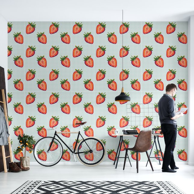 Strawberry Wallpaper (Living Room)