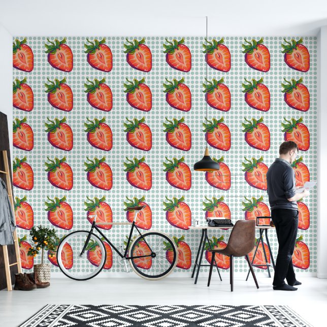 Strawberry Wallpaper (Living Room)