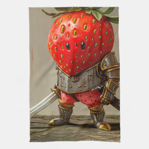 Strawberry Warrior Kitchen Towel