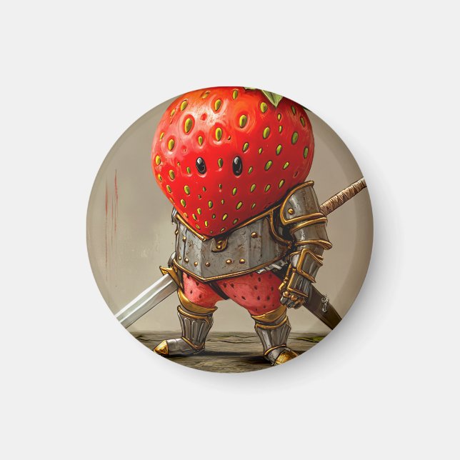 Strawberry Warrior Magnet (Front)