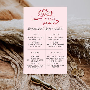 Strawberry What's In Your Phone Bridal Shower Game