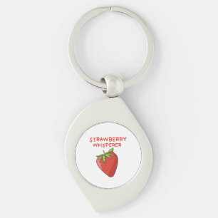 Strawberry Whisperer Keychain