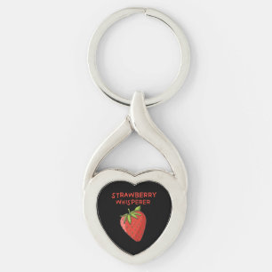 Strawberry Whisperer Keychain