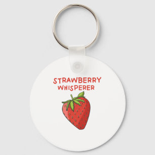 Strawberry Whisperer Keychain