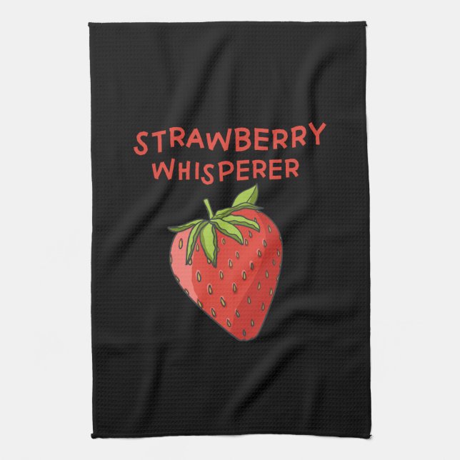 Strawberry Whisperer Kitchen Towel (Vertical)