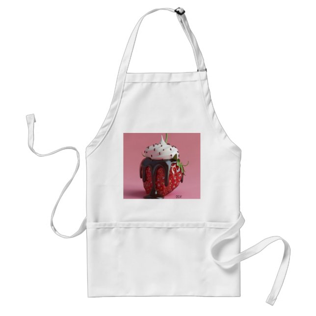 Strawberry White  Standard Apron (Front)