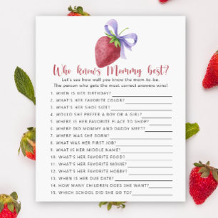 Strawberry - Who knows mommy best