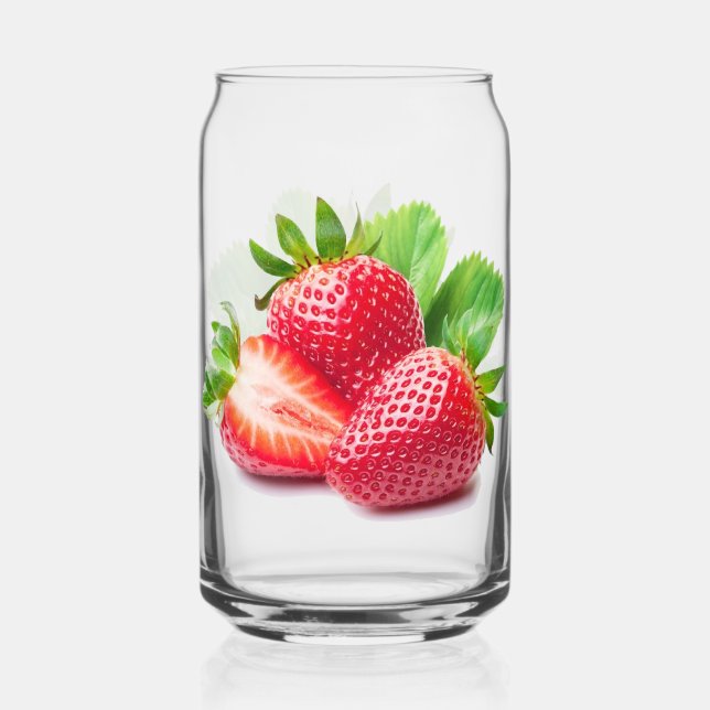 STRAWBERRYmint glass tumbler | m3galleryStudio (Front)