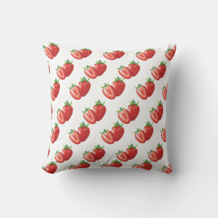 Strawberrys Throw Pillow