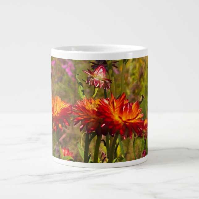 Strawflowers Large Coffee Mug (Front)