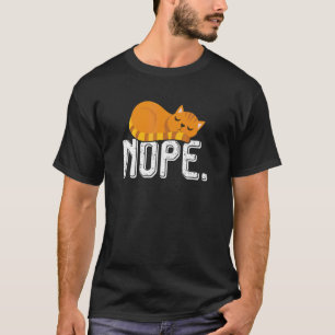 Stray Ginger Orange Cat Cute  Sleeping Pet Kitty T-Shirt