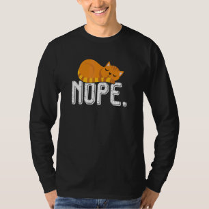 Stray Ginger Orange Cat Cute  Sleeping Pet Kitty T-Shirt