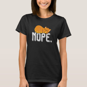 Stray Ginger Orange Cat Cute  Sleeping Pet Kitty T-Shirt