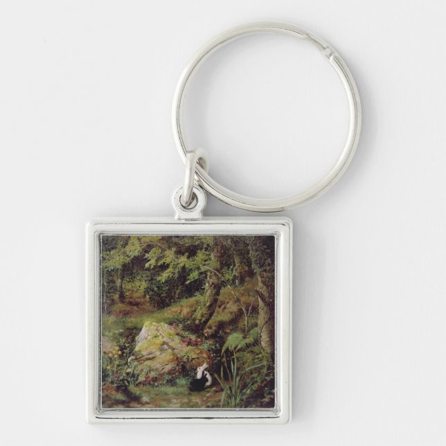 Stray rabbits keychain (Front)