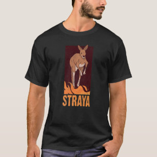 Straya Patriotic Australian Kangaroo Australia T-Shirt