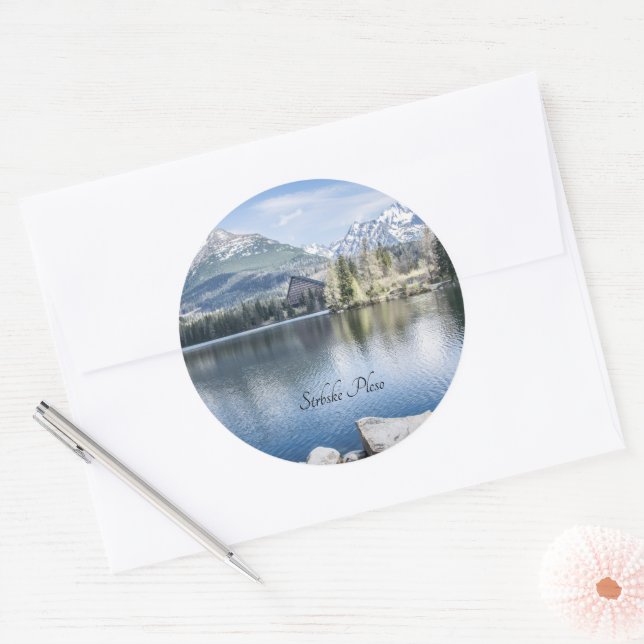 Strbske Pleso, High Tatras, Slovakia Classic Round Sticker (Envelope)